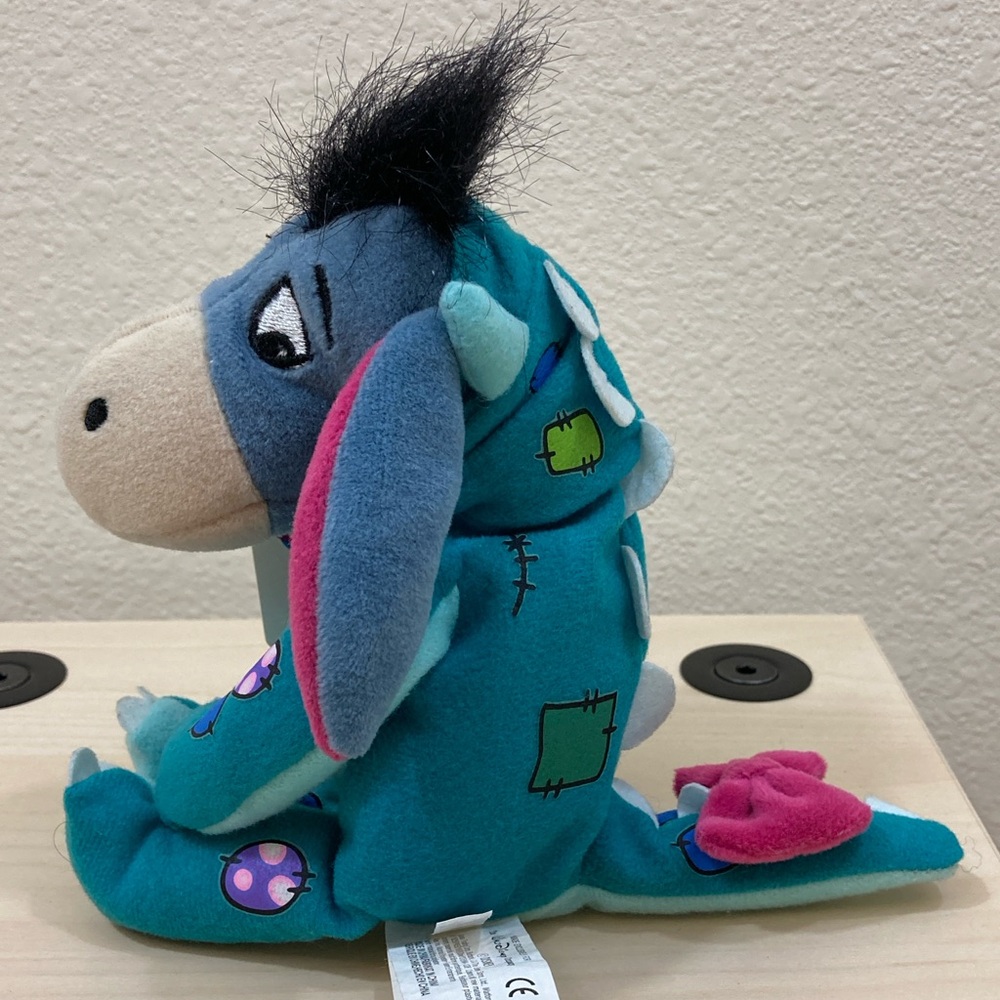 Disney Eeyore Halloween Dinosaur Costume Mini Bean Bag Plush Collectible - Picture 2 of 8